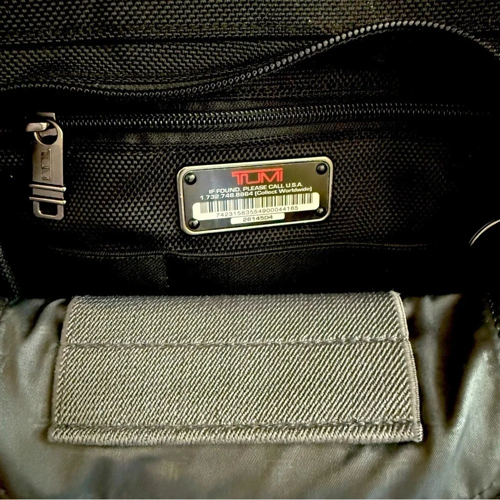 Tumi Alpha Ballistic Nylon Briefcase Messenger Bag